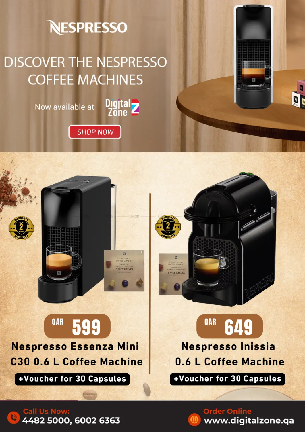 صفحة رقم 1 من Discover The Nespresso Coffee Machines في ديجيتال زون للتجارة