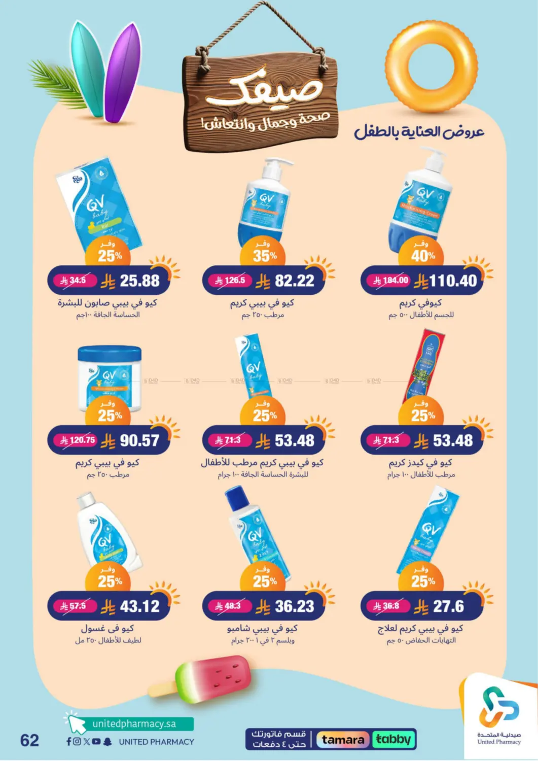 صفحة رقم 62 من !صيفك صحة وجمال وانتعاش في صيدلية المتحدة