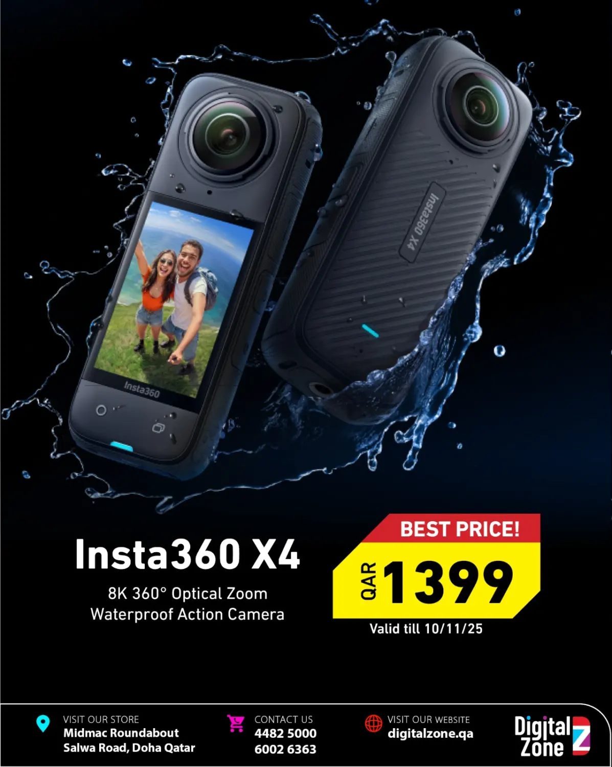 صفحة رقم 1 من Insta360 X4 360° Action Camera في ديجيتال زون للتجارة